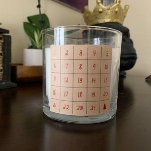 Rae Dunn Christmas Candle, Advent Candle, Jar Candle, 24oz candle